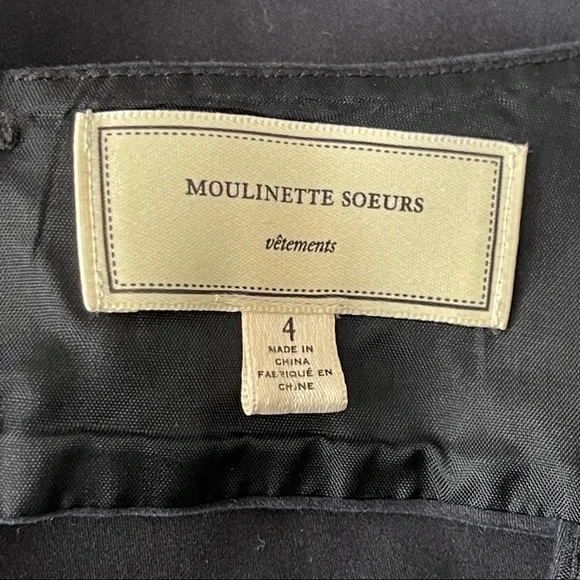 Anthropologie Moulinette Soeurs Size 4 Black Floral Embroidered PERENNIAL Dress - Picture 7 of 8